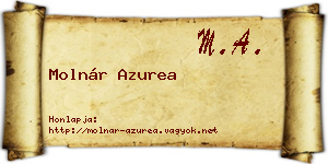 Molnár Azurea névjegykártya